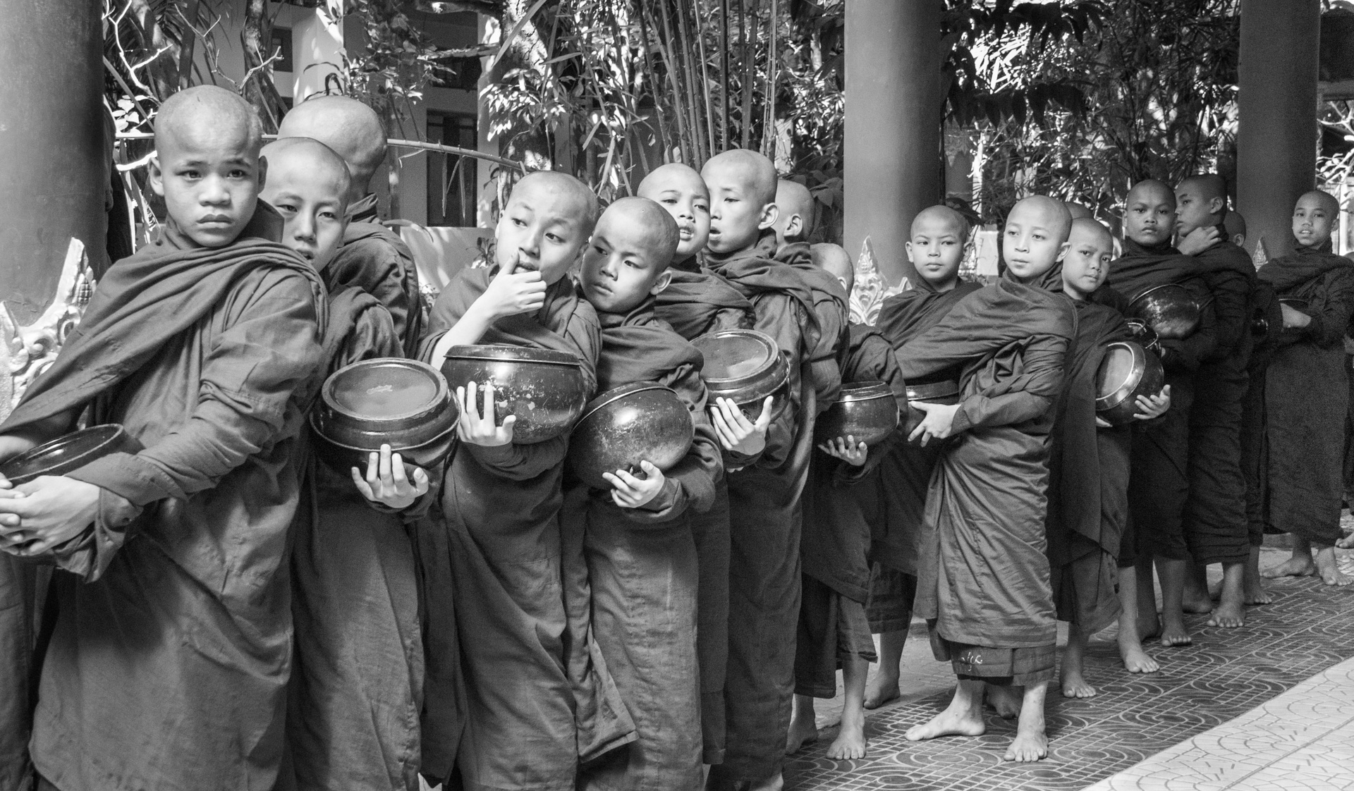 Young-monks-eagerly-await-a-helping-of-a-special-meal.-It-was-prepared-in-honor-of-their-daughters-birthday.-Myanmar-MB-1-Place-by-Suzanne-Brown-MR